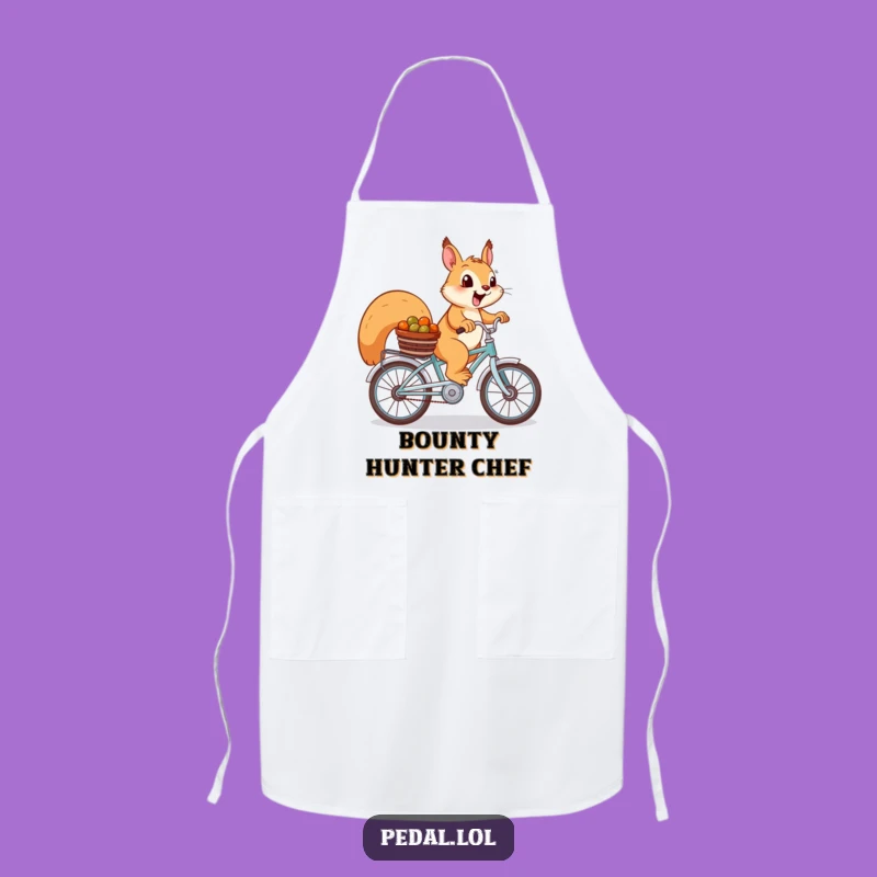 Funny Squirrel Apron: Chef-Ready Cycling Squirrel, Perfect Outdoorsy Kitchen Gear