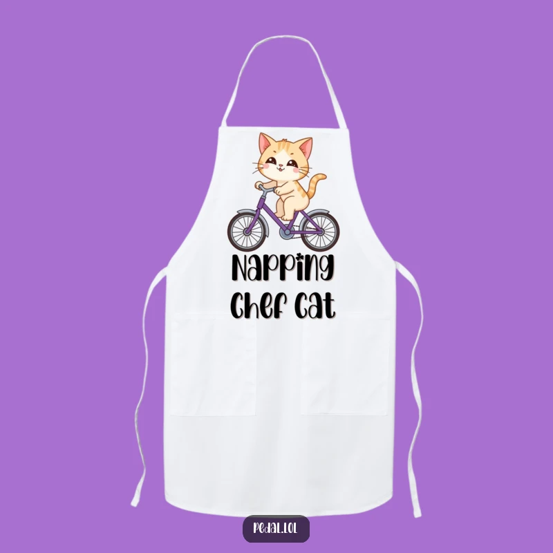 Funny Cat Chef Apron: Curious Kitchen Explorer's Funny Gift