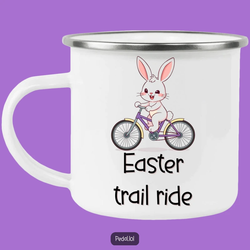 Funny Bunny Camping Mug: Durable Determined Bunny Cup, Perfect Outdoor Cute Animal Gift