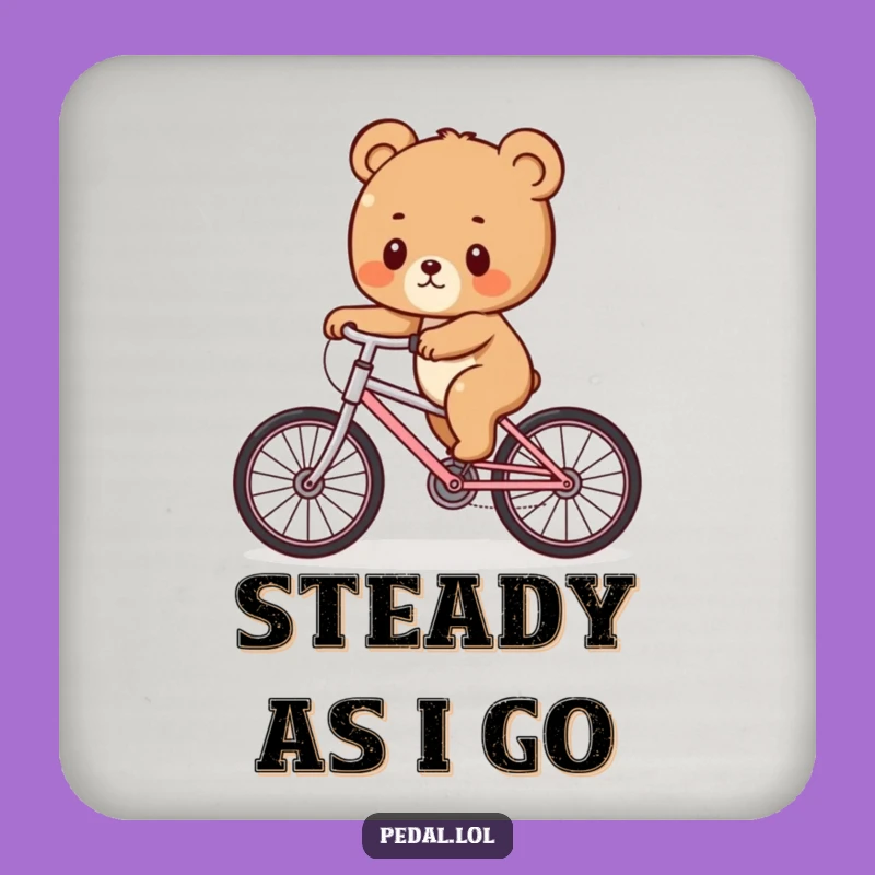 Funny Bear Cub Wobble Coasters: Protect Surfaces with Adorable, Hilarious Charm