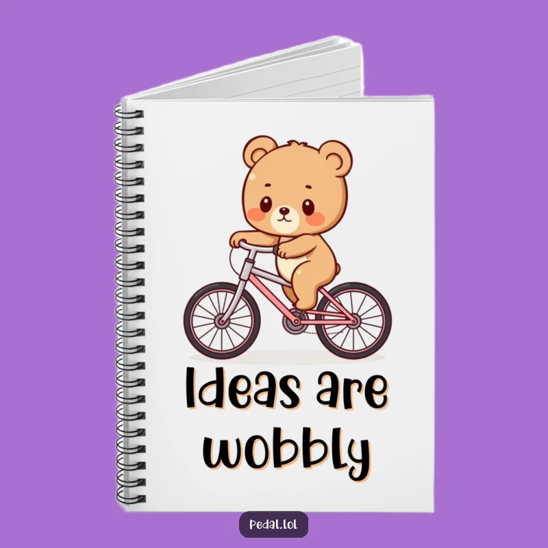 Funny Bear Cub Wobble Notebook: Jot Down Notes with Adorable, Hilarious Balance